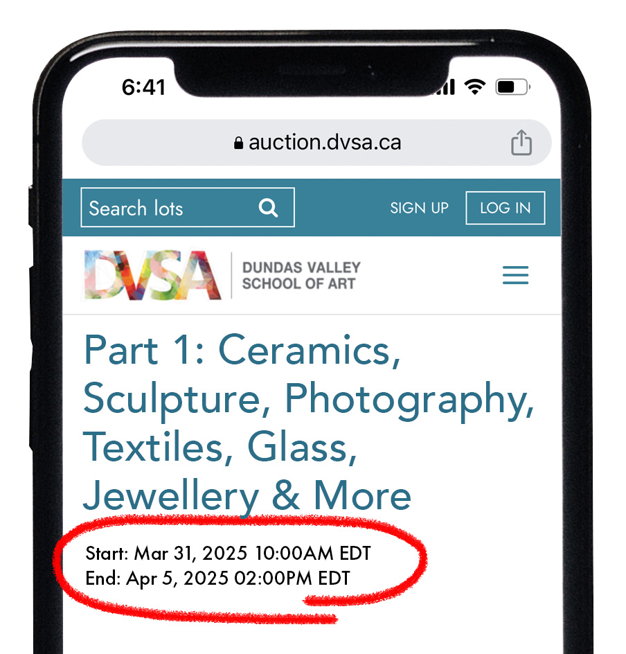 Art Auction Bidding Help | Dundas Valley School of Art