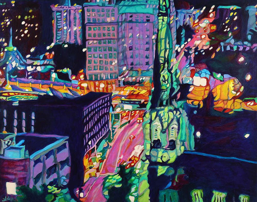 "Piggott Night View" by Claudette Losier