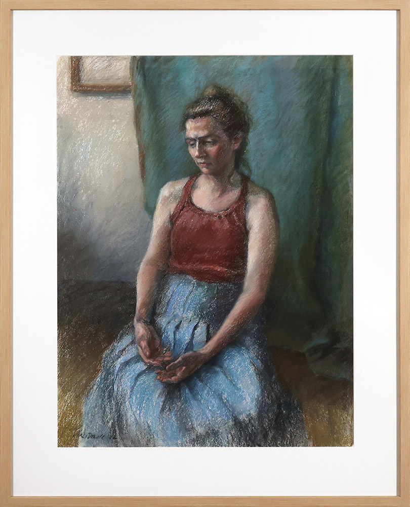 "Hila in Blue Skirt" by Katherine MacDonald